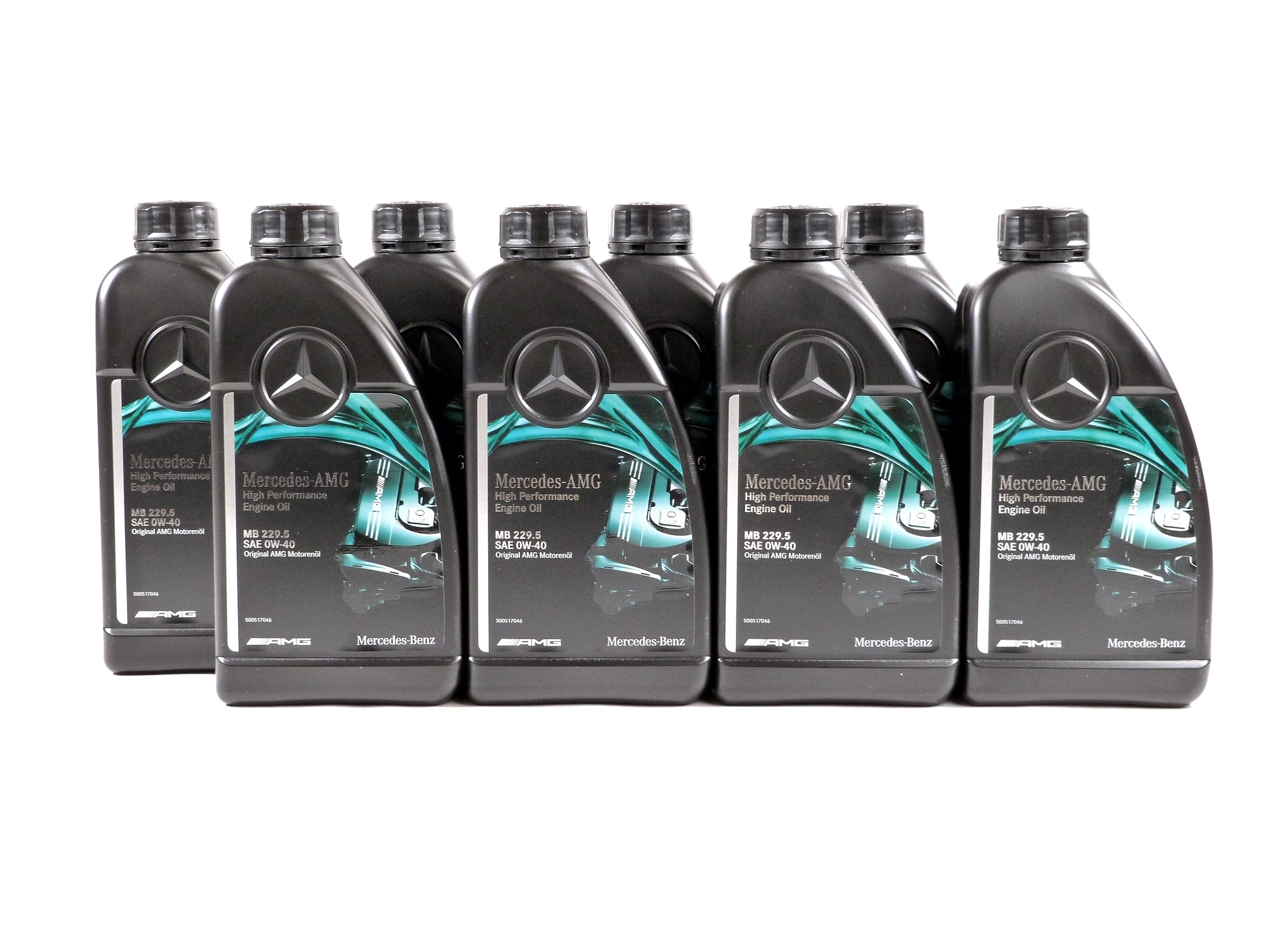8 Liter Mercedes-Benz AMG Motorenöl 0W-40 MB-Freigabe 229.5