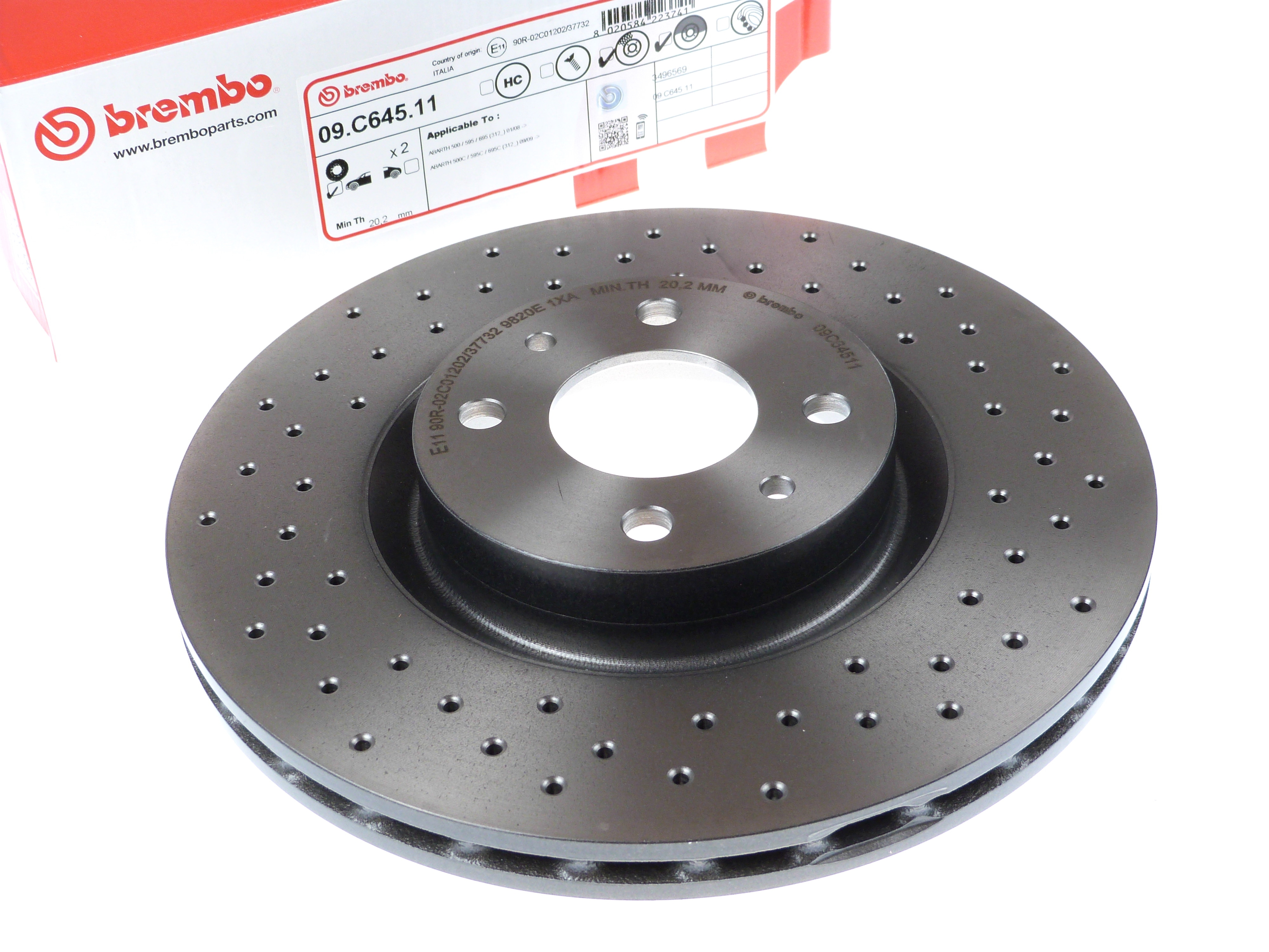 Brembo Bremsscheibensatz 09.C645.11