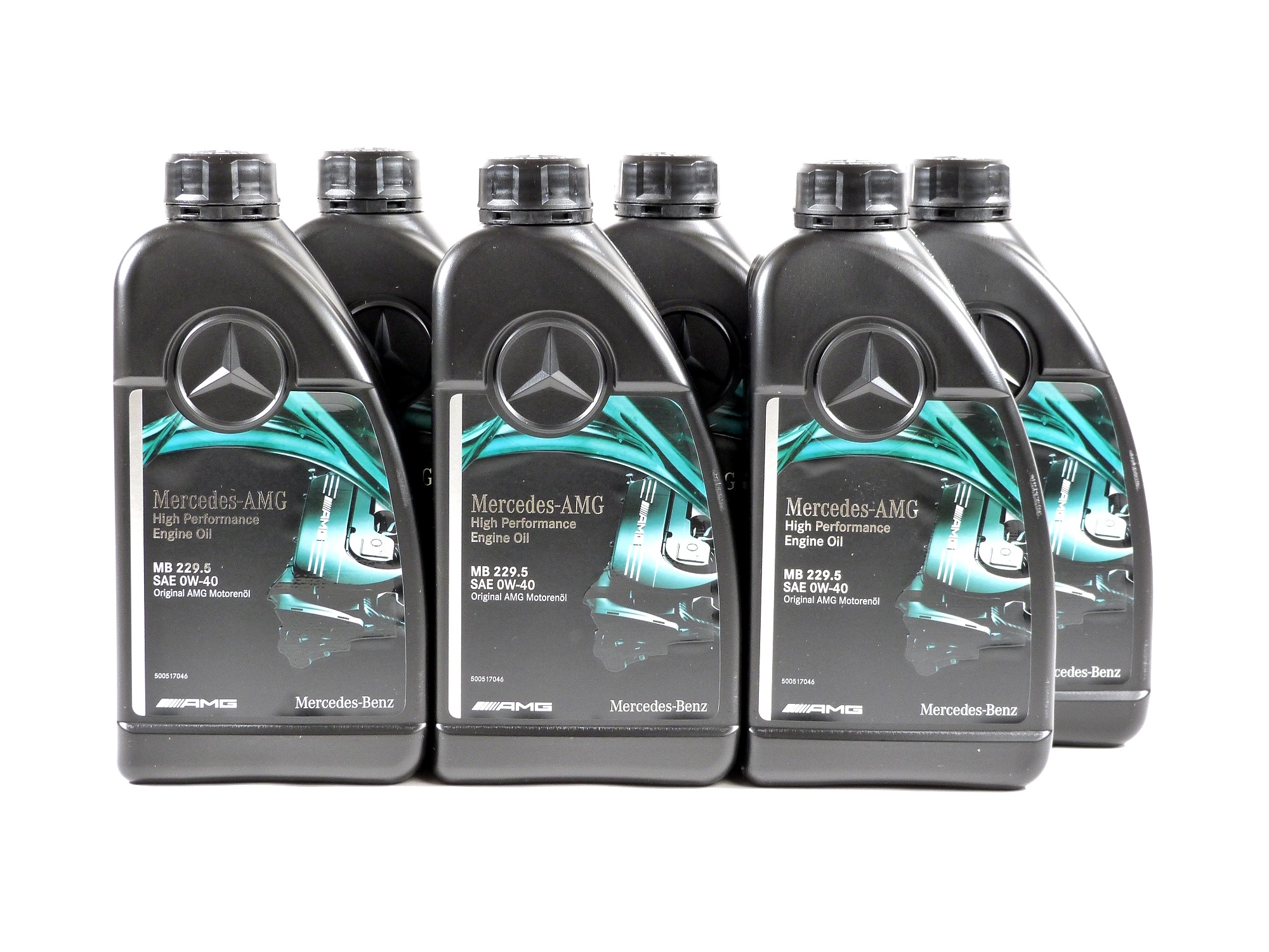 6 Liter Mercedes-Benz AMG Motorenöl 0W-40 MB-Freigabe 229.5