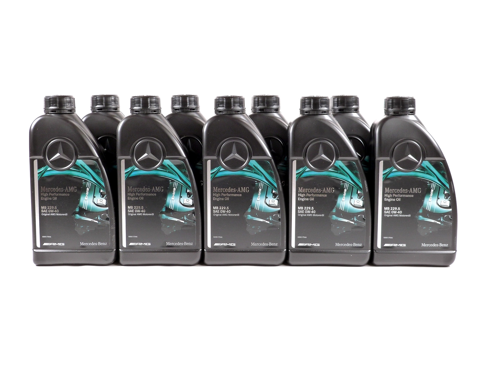 9 Liter Mercedes-Benz AMG Motorenöl 0W-40 MB-Freigabe 229.5