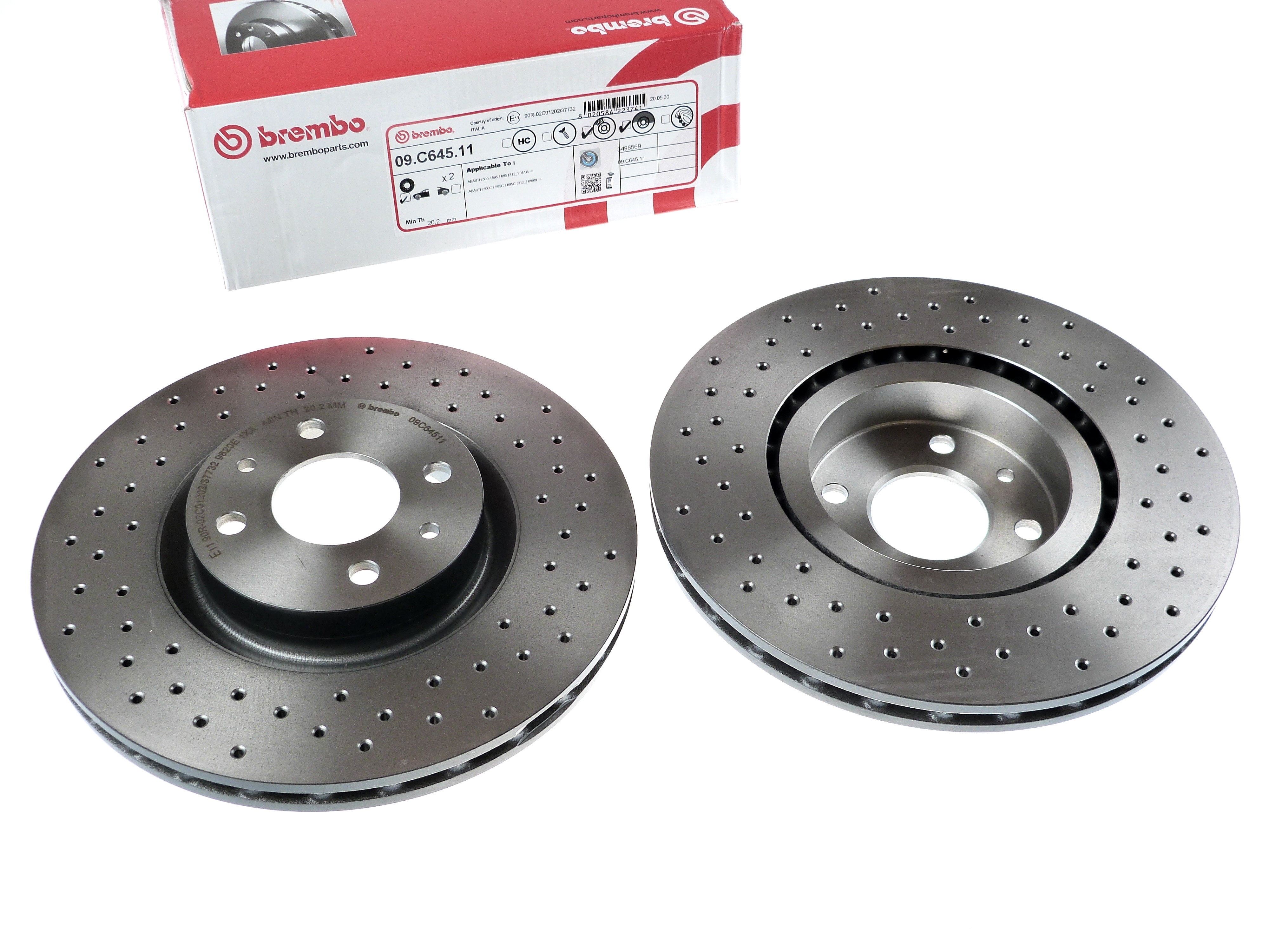 Brembo Bremsscheibensatz 09.C645.11