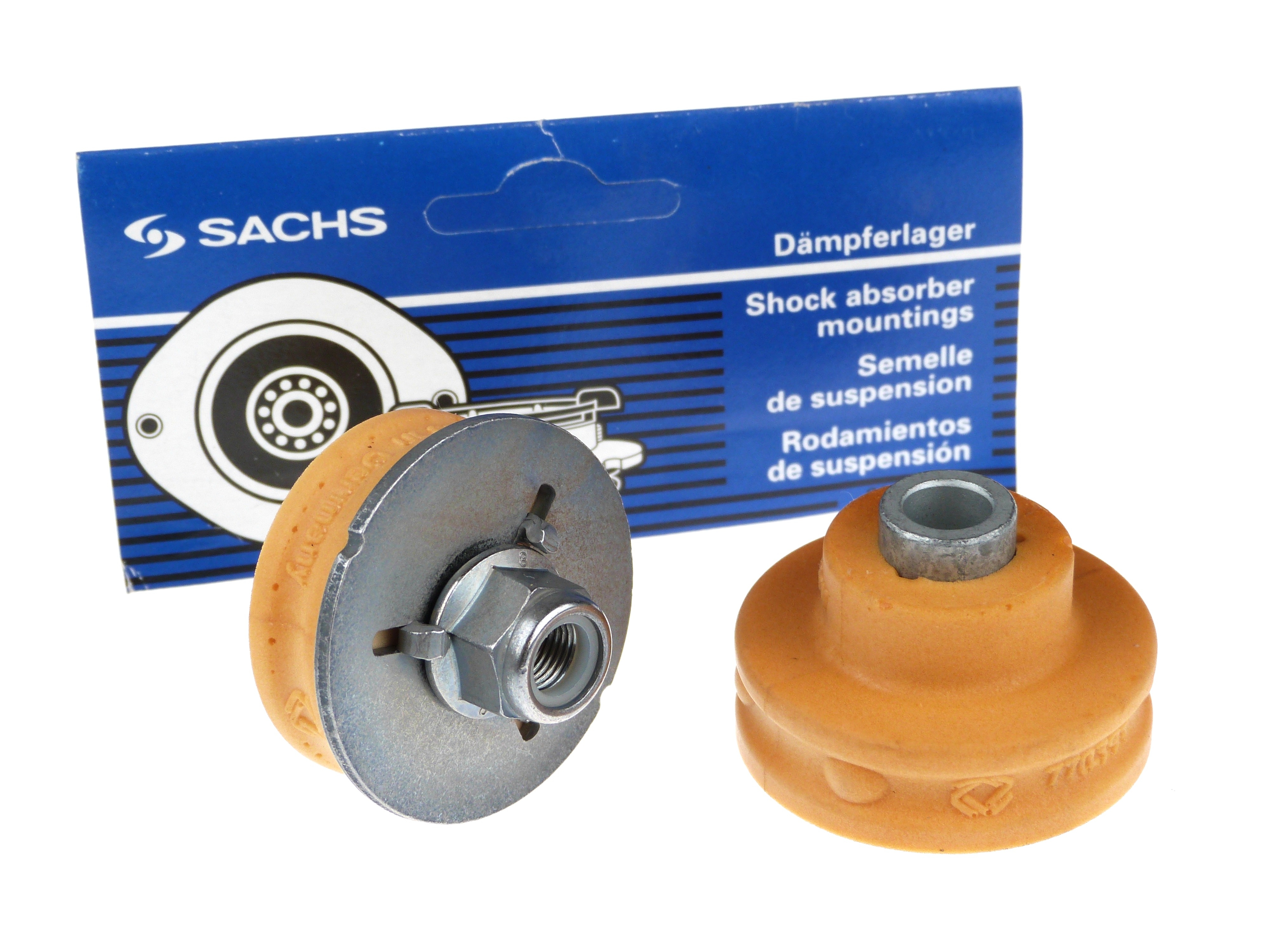 4 Stück SACHS Federbeinstützlager Hinterachse