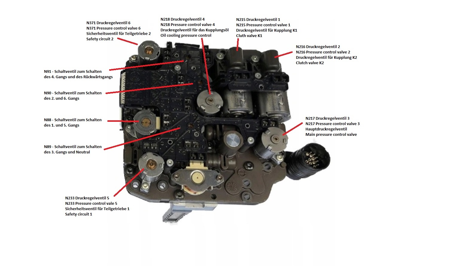 1 Stück BorgWarner Magnetventil N215 N216