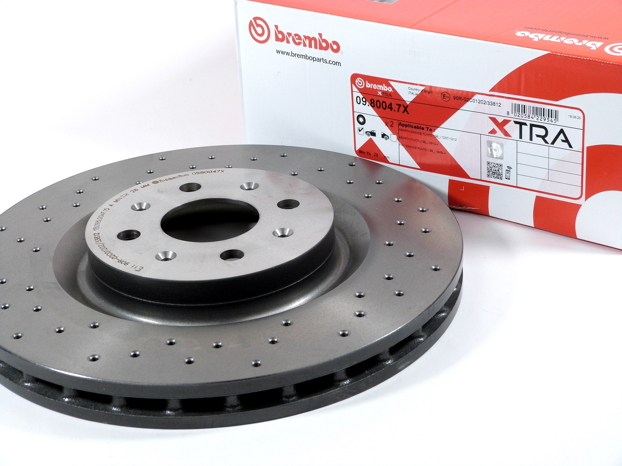 Brembo Bremsscheibensatz 09.8004.7X