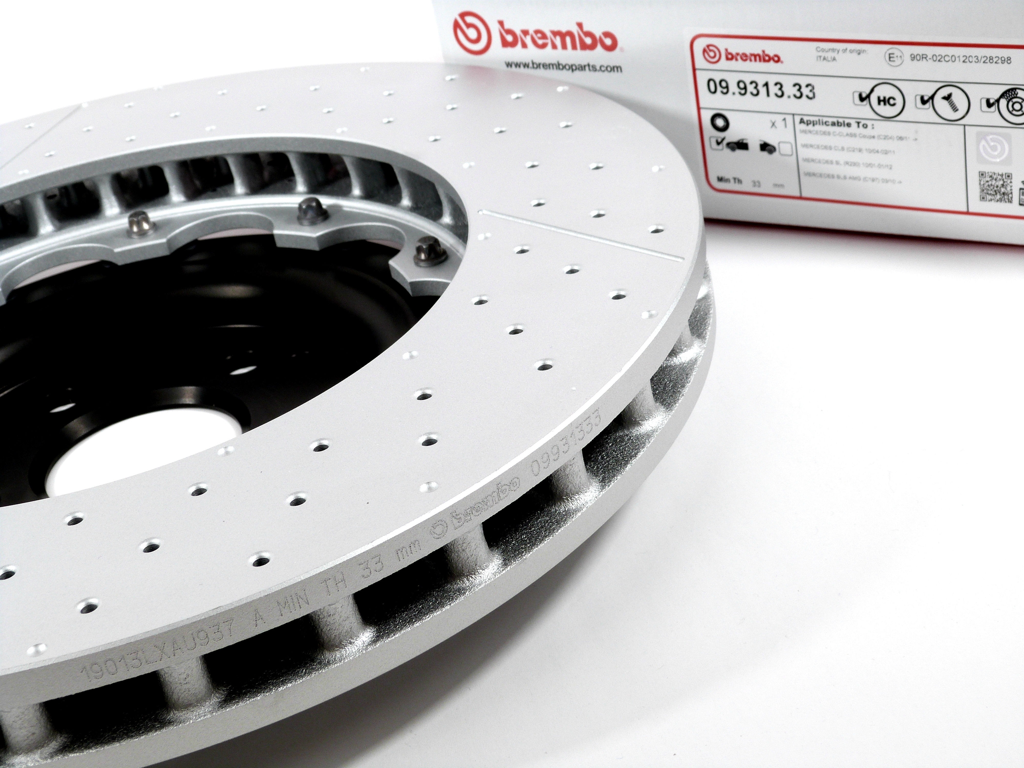Brembo Bremsscheibensatz 09.9313.33