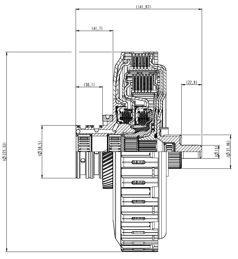 BorgWarner Kupplungsatz DQ500