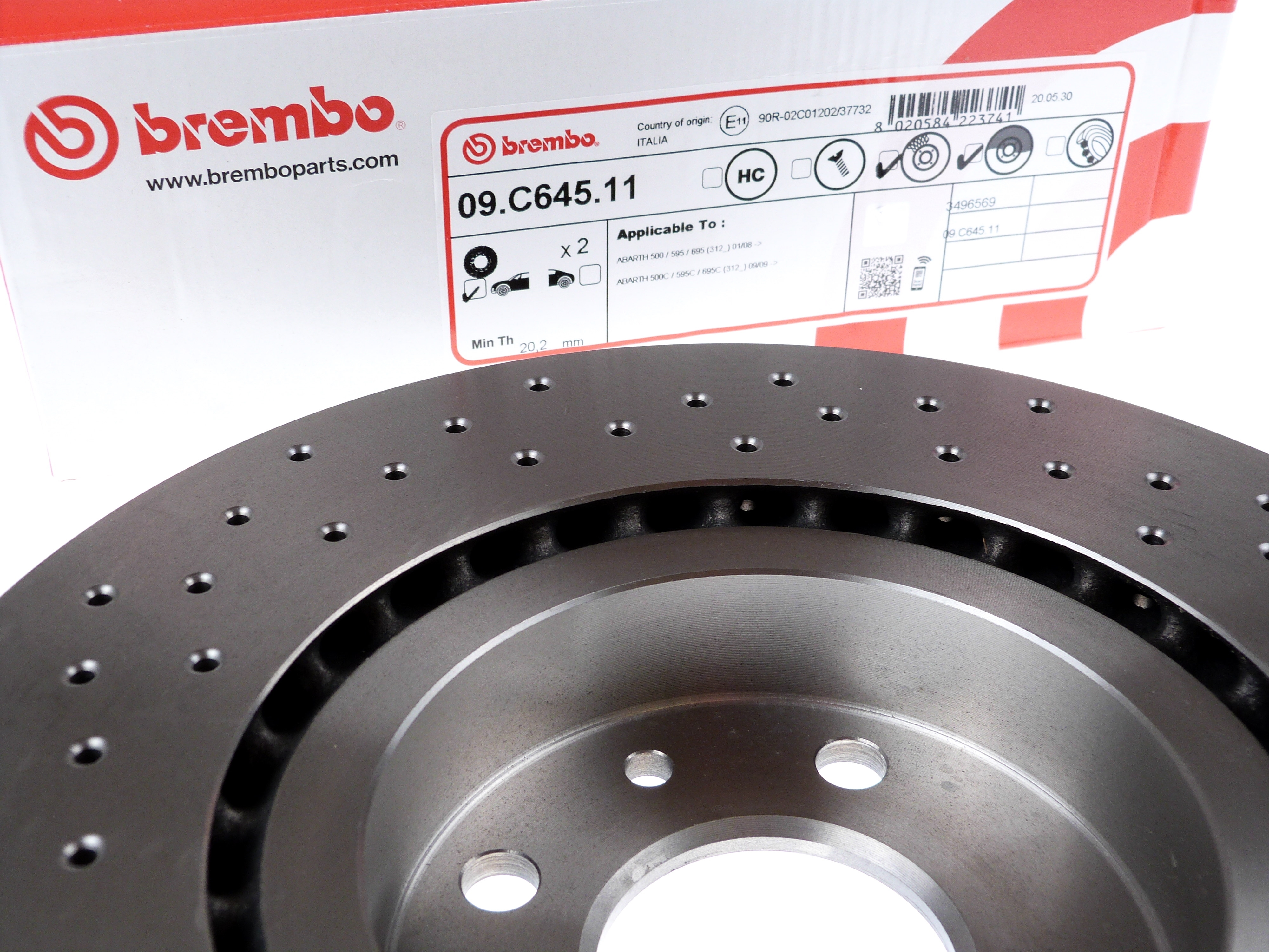 Brembo Bremsscheibensatz 09.C645.11
