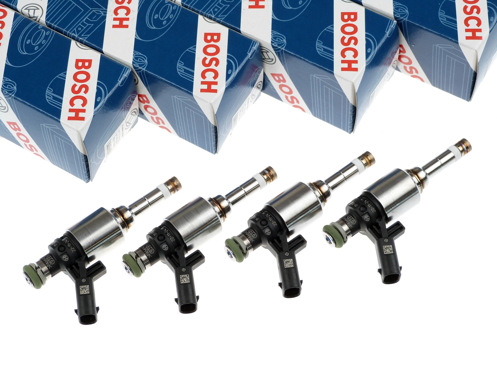 4 Stück Bosch 0 261 500 01A Hochdruck-Einspritzventil